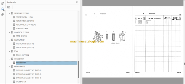 Hitachi S16R-Y1TAA2 Diesel Engine Parts Catalog