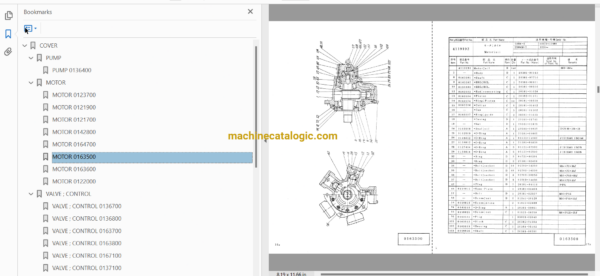 Hitachi UH04-5 Hydraulic Excavator Full Parts Catalog