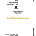 John Deere 2700 Semi-integral Moldboard Plow Operator's Manual (OMA50410)