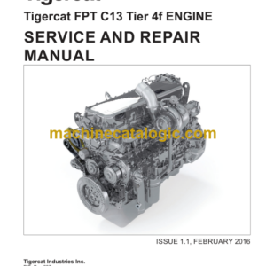 Tigercat FPT C13 Tier 4f Engine Service and Repair Manual (54185A)