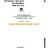 John Deere F230H Series Integral Two-Way Reversible Disk Plows Operator's Manual (OMA15058)