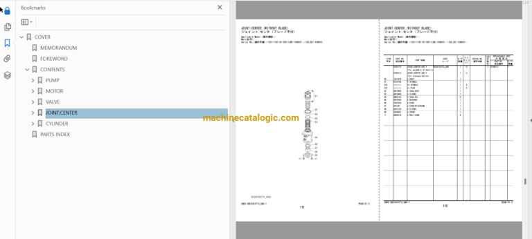 Hitachi ZX120-5B, ZX130-5B, ZX130K-5B, ZX130KB-5B, ZX130LCN-5B Hydraulic Excavator Full Parts Catalog