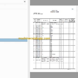 Hitachi ZW140 Wheel Loader Full Parts Catalog