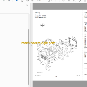 Hitachi ZX330-5G,ZX330LC-5G,ZX350H-5G,ZX350LCH-5G,ZX350K-5G,ZX350LCK-5G Hydraulic Excavator Full Parts Catalog