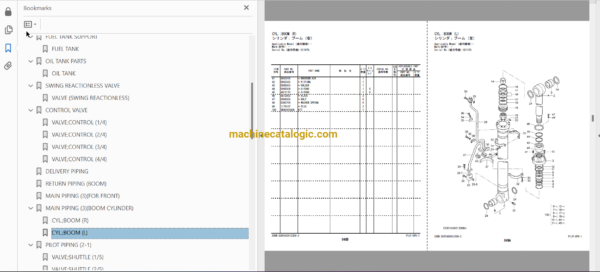 Hitachi TL1100-3 Parts Catalog