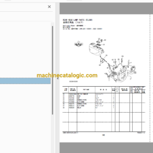 Hitachi ZX120-6, ZX130-6, ZX130K-6, ZX130LCN-6 Hydraulic Excavator Full Parts Catalog