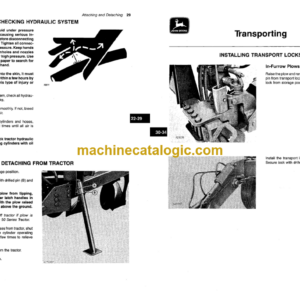 John Deere 2700 Semi-integral Moldboard Plow Operator’s Manual (OMA50410)