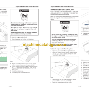 Tigercat 855E, L855E Feller Buncher Service Manual (85513001 – 85514000)