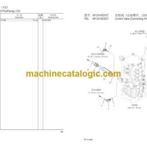 Komatsu PC110-8MO Hydraulic Excavator Parts Book (DJD10001 and up)