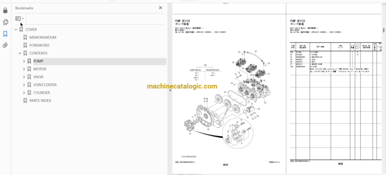 Hitachi ZX330-6,ZX330LC-6,ZX350H-6,ZX350LCH-6,ZX350K-6,ZX350LCK-6,ZX350LC-6,ZX350LCN-6 Hydraulic Excavator Full Parts and Engine Parts Catalog