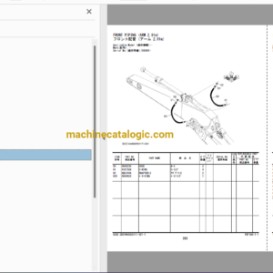 Hitachi ZX225US-7 (JPN Spec.) Hydraulic Excavator Full Parts Catalog