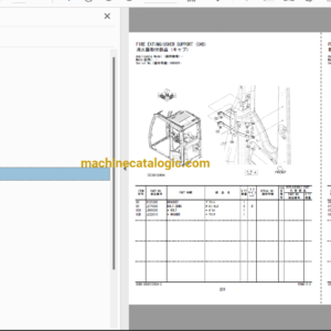 Hitachi ZX130-5A Hydraulic Excavator Full Parts and Engine Parts Catalog