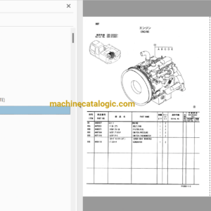 Hitachi ZX160W Wheeled Excavator Full Parts and Engine Parts Catalog