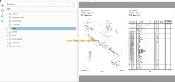 Hitachi ZX345USLC-6 Hydraulic Excavator Full Parts Catalog