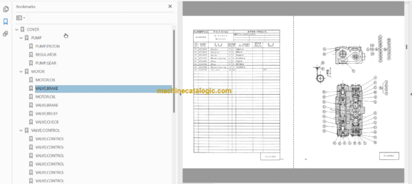 Hitachi UH07-5, UH081, UH082 Hydraulic Excavator Full Parts Catalog