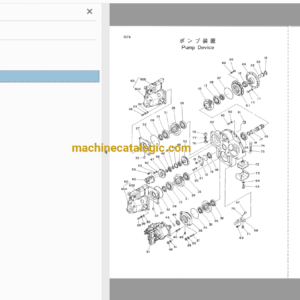 Hitachi UH16C Hydraulic Excavator Full Parts Catalog