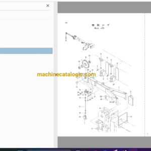 Hitachi EX60T-2 Telescopic Crawler Crane Full Parts Catalog