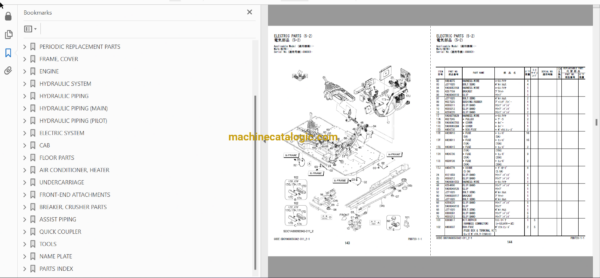 Hitachi ZX350-7, ZX360LC-7, ZX360LCH-7 Hydraulic Excavator Full Parts Catalog