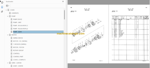 Hitachi ZX170W-5B Wheeled Excavator Full Parts and Engine Parts Catalog