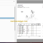 Hitachi ZX170W-5B Wheeled Excavator Full Parts and Engine Parts Catalog