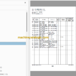 Hitachi ZX170W-5B Wheeled Excavator Full Parts and Engine Parts Catalog