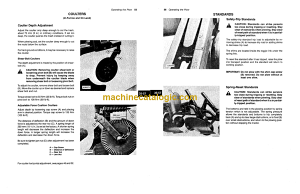 John Deere 2700 Semi-integral Moldboard Plow Operator's Manual (OMA50410)