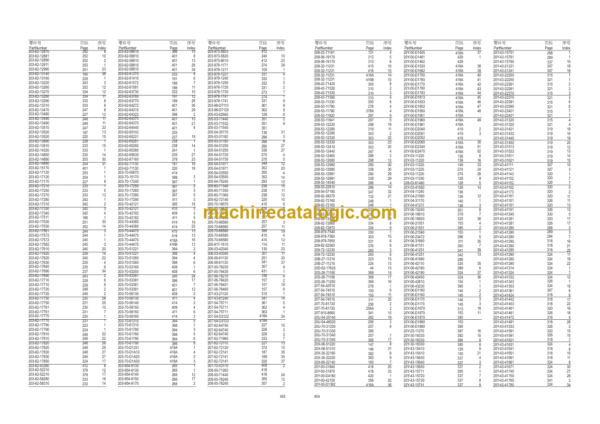 Komatsu PC110-8MO Hydraulic Excavator Parts Book (DJD10001 and up)