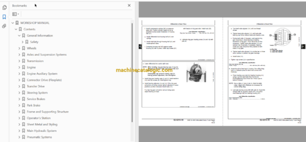 Hitachi AH350-D, AH400-D Articulated Dump Truck Technical and Workshop Manual