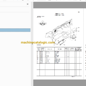 Hitachi ZX360W-3 Wheeled Material Handler Full Parts Catalog