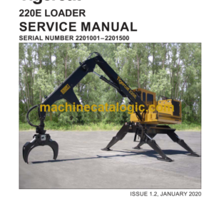 Tigercat 220E Loader Service Manual (2201001 - 2201500)