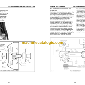 Tigercat 1018 Forwarder Service Manual (10180101 – 10180499)