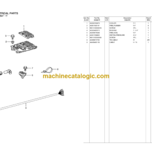 Hitachi OM460LA Diesel Engine Parts Catalog