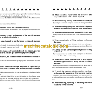 TCM L20-3, L27-3, L32-3, L35-3, L40-3 Wheel Loader Shop Manual