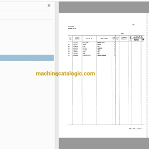 Hitachi LX120 Wheel Loader Full Parts Catalog