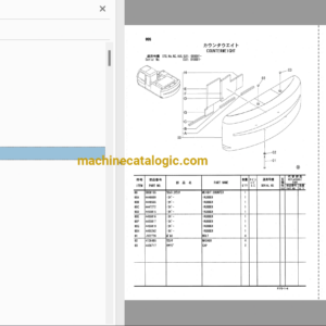 Hitachi ZX180LC, ZX180LCN Excavator Full Parts Catalog