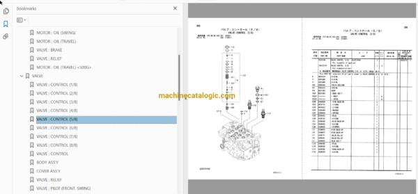 Hitachi ZX180LC, ZX180LCN Excavator Full Parts Catalog