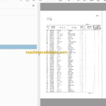 Hitachi CX650, CX700 Crawler Crane Full Parts Catalog