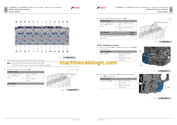 Tigercat FPT C13 Tier 2 Engine Service and Repair Manual (60213A)