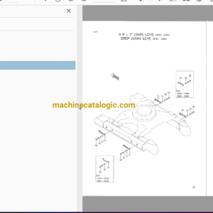 Hitachi EX550,EX550LC,EX550H,EX550LCH Excavator Full Parts Catalog