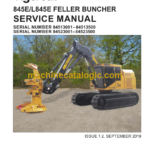 Tigercat 845E, L845E Feller Buncher Service Manual (84513001–84514500)