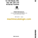 John Deere 35 Series 1 Farm Loader for 435 Diesel, 330, 430, 320, 420, and 40 Series Tractors Operator's Manual (OMC13448)