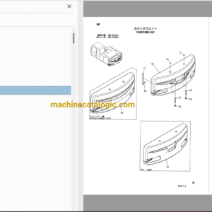 Hitachi ZX180W Wheeled Excavator Full Parts and Engine Parts Catalog