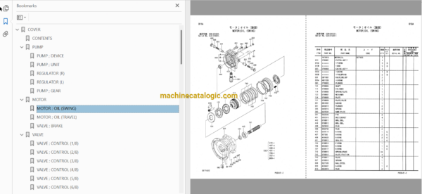 Hitachi ZX180W Wheeled Excavator Full Parts and Engine Parts Catalog