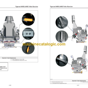 Tigercat 845E, L845E Feller Buncher Service Manual