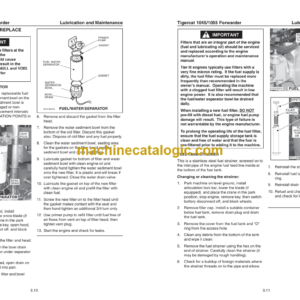 Tigercat 1045, 1055 Forwarder Service Manual (10450101 – 10450300)