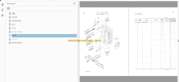 Hitachi EX550,EX550LC,EX550H,EX550LCH Excavator Full Parts Catalog