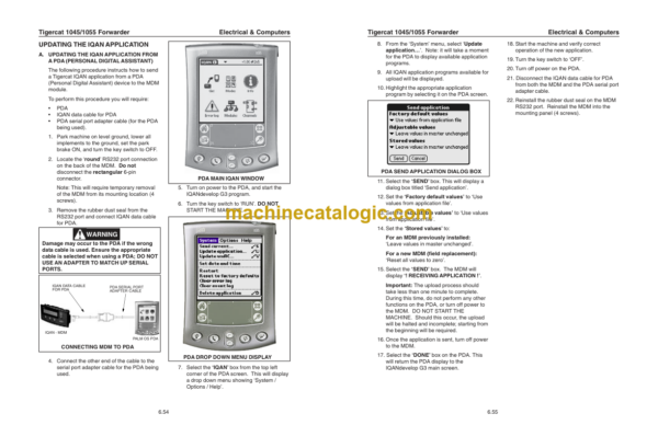 Tigercat 1045, 1055 Forwarder Service Manual (10450101 - 10450300)