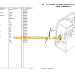 Komatsu PC1250-11R Hydraulic Excavator Parts Book (DZAZ0001 and up)