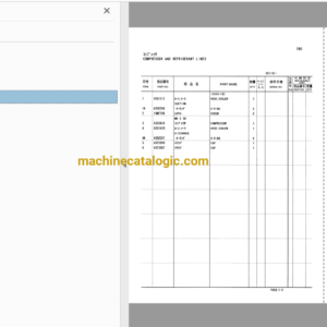 Hitachi LX120-2 Wheel Loader Full Parts Catalog