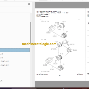 Hitachi ZX240-5B Series Hydraulic Excavator ISUZU(4HK1-XZSA02) Engine Parts Catalog